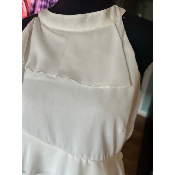 Isla Maude White Ruffled Tiered Blouse - Picture 2 of 7